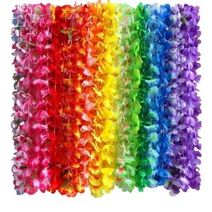 Vibrant Multicolor Hawaiian Lei Garland